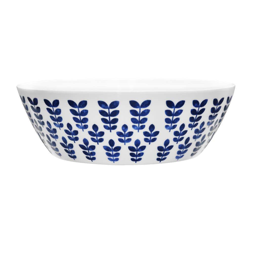 Noritake Sandefjord 10.25 in., 90 fl. oz. Blue Porcelain Serving Bowl -  4398-426