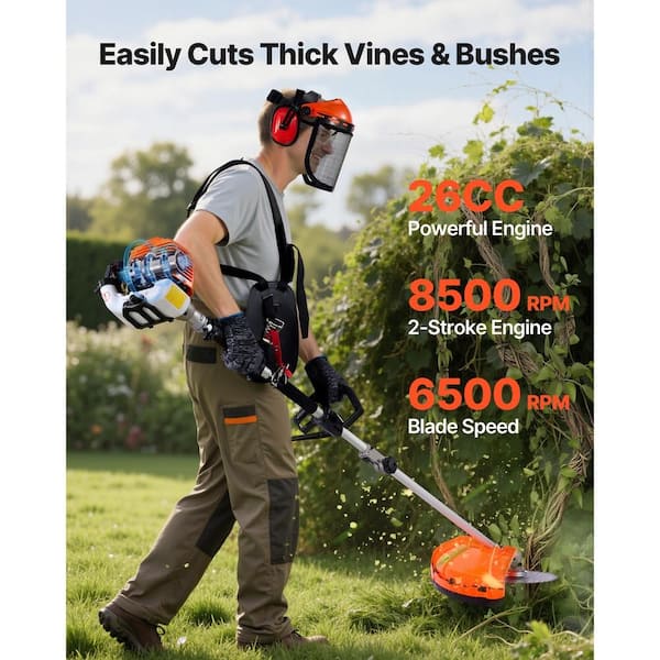 SKONYON Gas Hedge Trimmer 7-in-1 26cc 2-Cycle 8500 RPM Extension