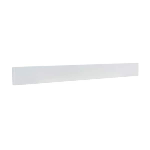 49 in. W Quartz Bathroom Vanity Backsplash in White