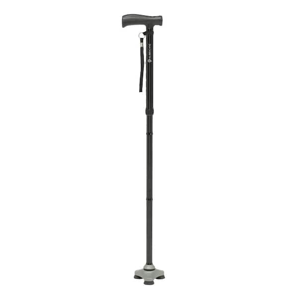HurryCane Freedom Edition Folding Cane with T Handle in Black