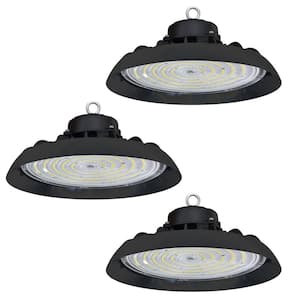 12in. 31900 Lumens Commercial 800-Watt Equivalent Integrated LED High Bay Light,120-Volt-277-Volt 5000K Daylight(3-Pack)