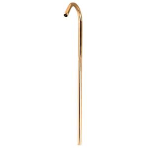 50 in. Shower Riser with Bushing in Polished Brass