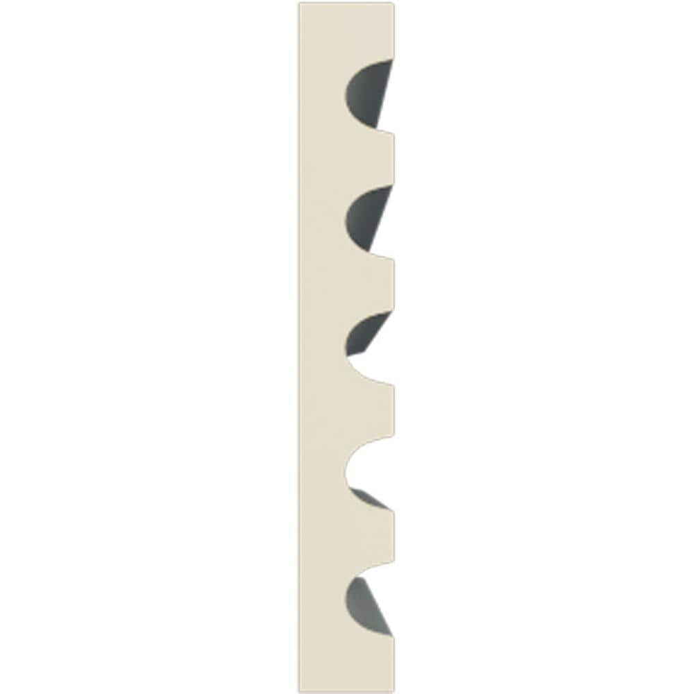 Primed Polyurethane Fluted Crown Molding, 78.75" Length