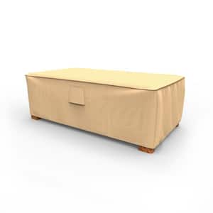 StormBlock Savanna Medium Tan Patio Ottoman/Coffee Table Cover