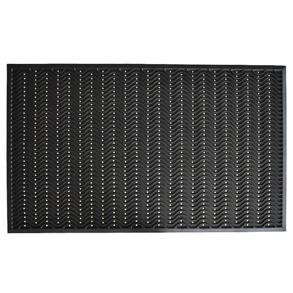 True Step Wave Rubber 36 in. x 60 in. Door Mat