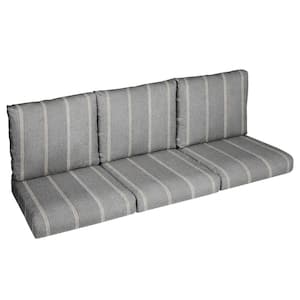 Sorra Home 23 in. x 23.5 in. x 5 in. (6-Piece) Deep Seating Outdoor Couch Cushion in Sunbrella Lengthen Stone