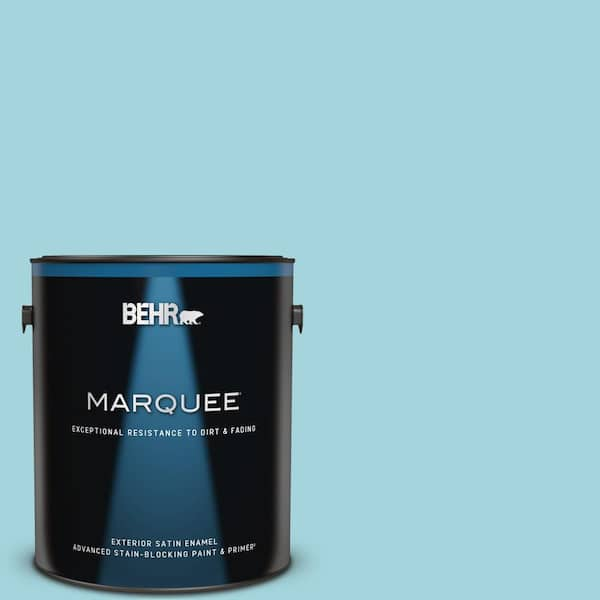 BEHR MARQUEE 1 gal. #M470-3 Midwinter Mist Satin Enamel Exterior Paint & Primer