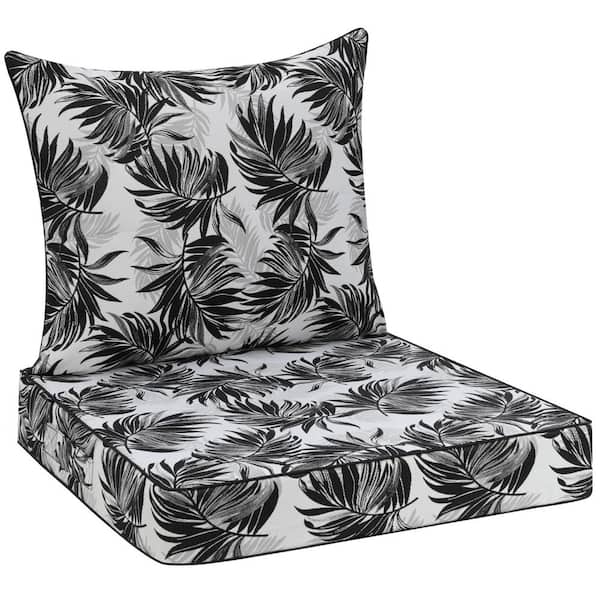 24 in. x 24 in. Outdoor Sofa Cushion White