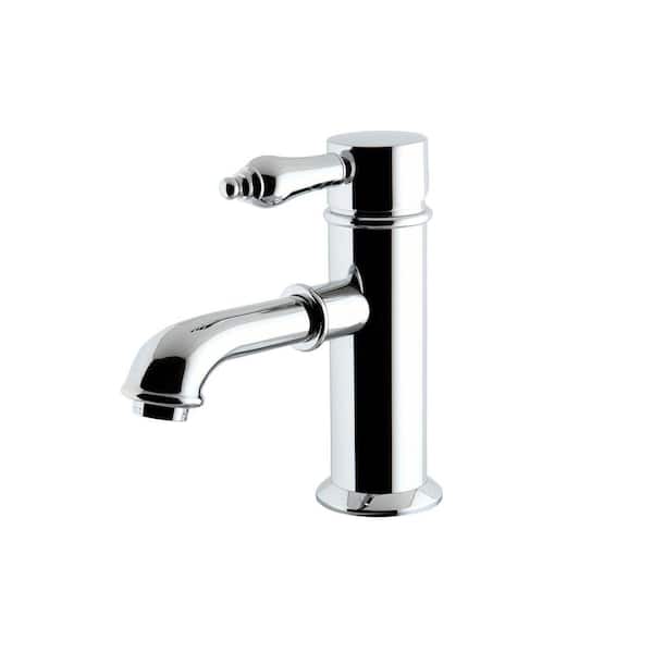 Kingston Brass Paris Single Hole 1-Handle Mid-Arc Bathroom Faucet in Polished Chrome