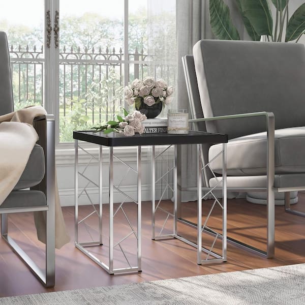 Furniture of America Raymond Faux Marble End Table