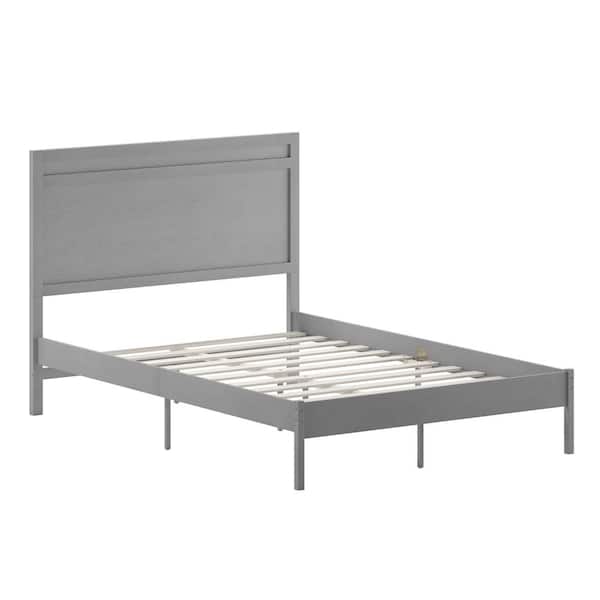 Carnegy Avenue Gray Wood Frame Full Platform Bed