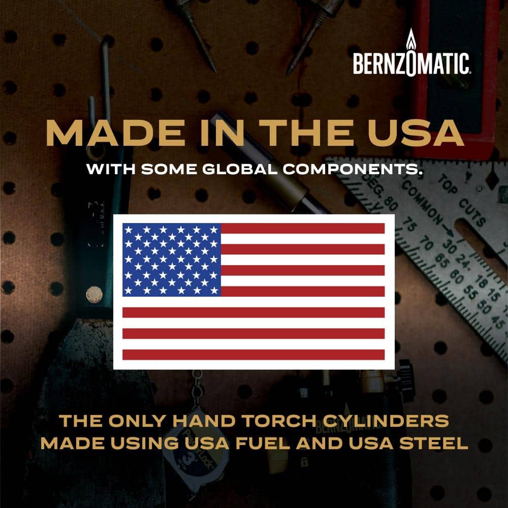 Bernzomatic Black and Brass Heat Shrink Torch with Stainless Steel