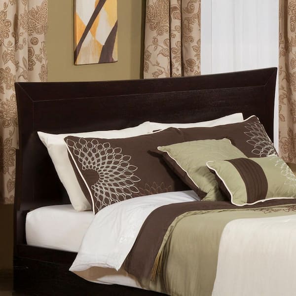 AFI Metro Espresso Dark Brown Solid Wood King Headboard with Attachable Turbo USB Device Charger