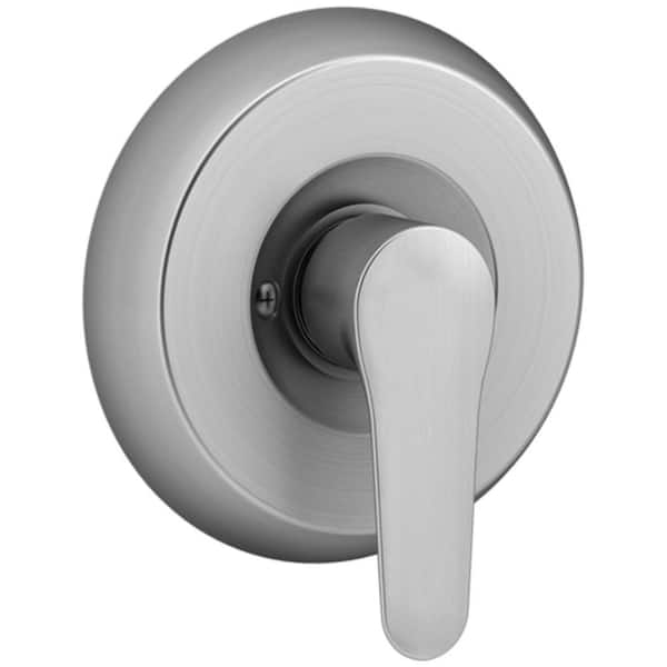 KOHLER July 1-Handle Wall-Mount Tub and Shower Faucet Trim Kit in Brushed Chrome (Valve Not Included)
