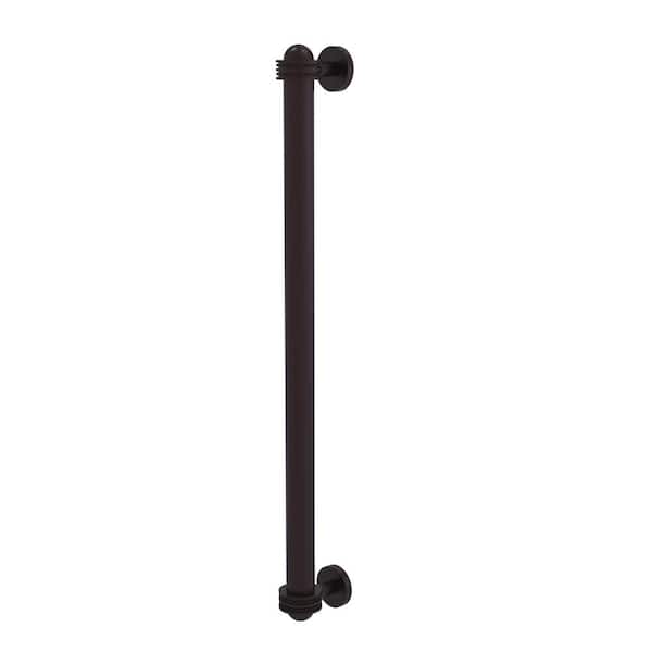 Allied Brass 18 in. Center-to-Center Refrigerator Pull with Dotted Aents in Antique Bronze