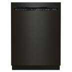 24 in. Black Stainless Front Control Built-in Tall Tub Dishwasher with Stainless Steel Tub and Third Level Rack, 44 dBA