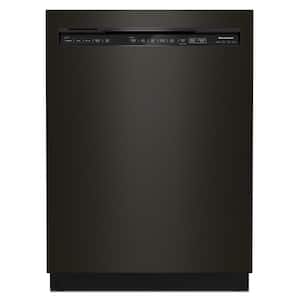 24 in. Black Stainless Front Control Built-in Tall Tub Dishwasher with Stainless Steel Tub and Third Level Rack, 44 dBA
