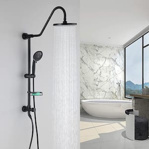 5-Spray Patterns with 1.8 GPM 8 in. Wall Mount Dual Shower Heads in Oil Rubbed Bronze