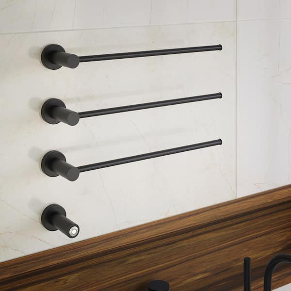 Swiss Madison Claire 3-Bar Electric Towel Warmer in Matte Black