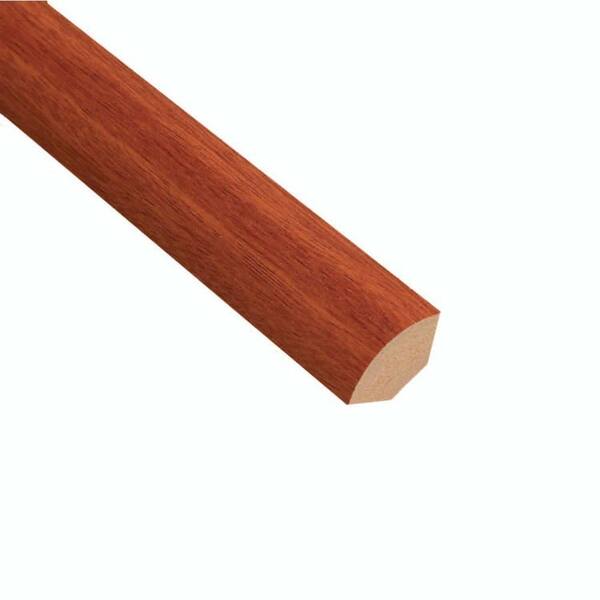 Home Legend High Gloss Santos Mahogany 19.5 in. Thick x 3/4 in. Wide x 94 in. Length Laminate Quarter Round Molding