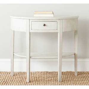 home depot white console table