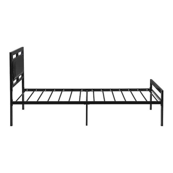 GZMR Twin Size Black Metal Bed Frame GZ-ZHTW-BK - The Home Depot