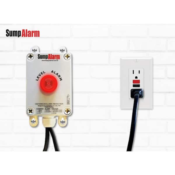 Sump Pump Water Level Alarm – 30-110dB Adjustable, High/Low Sensor With 16ft 304 Stainless Steel Probes, For Basement, Septic, Tank