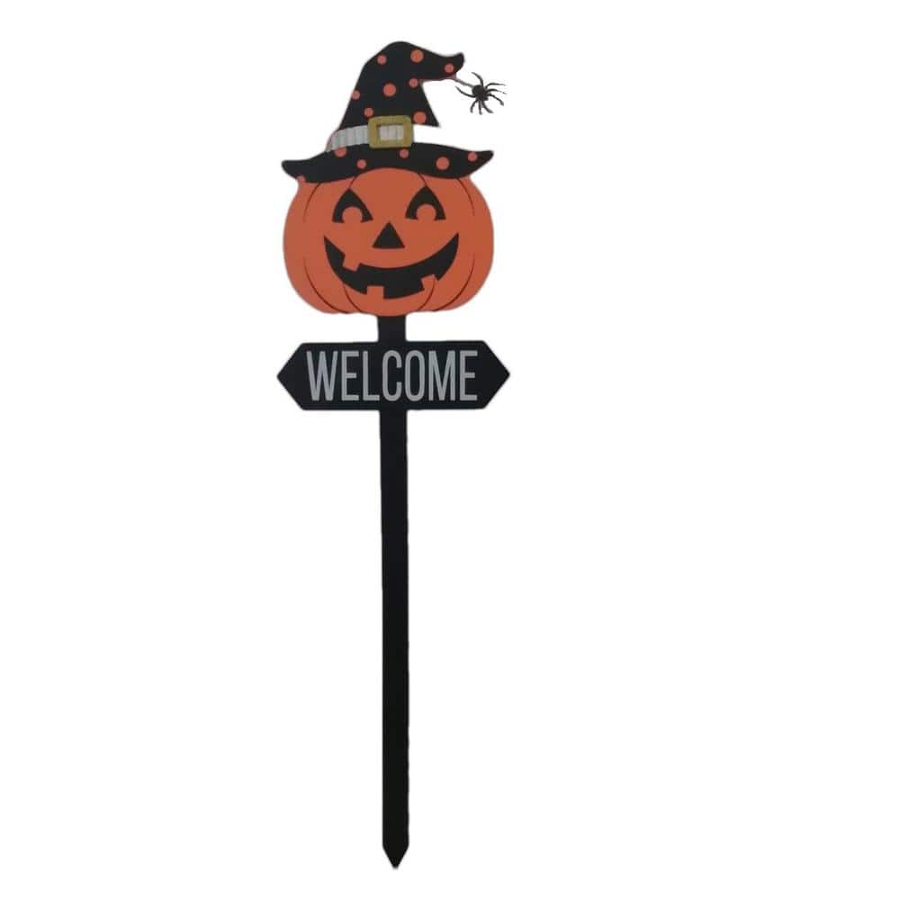 Home Accents Holiday 36 in. Halloween Jack O Face Yard Stake 22SG06178