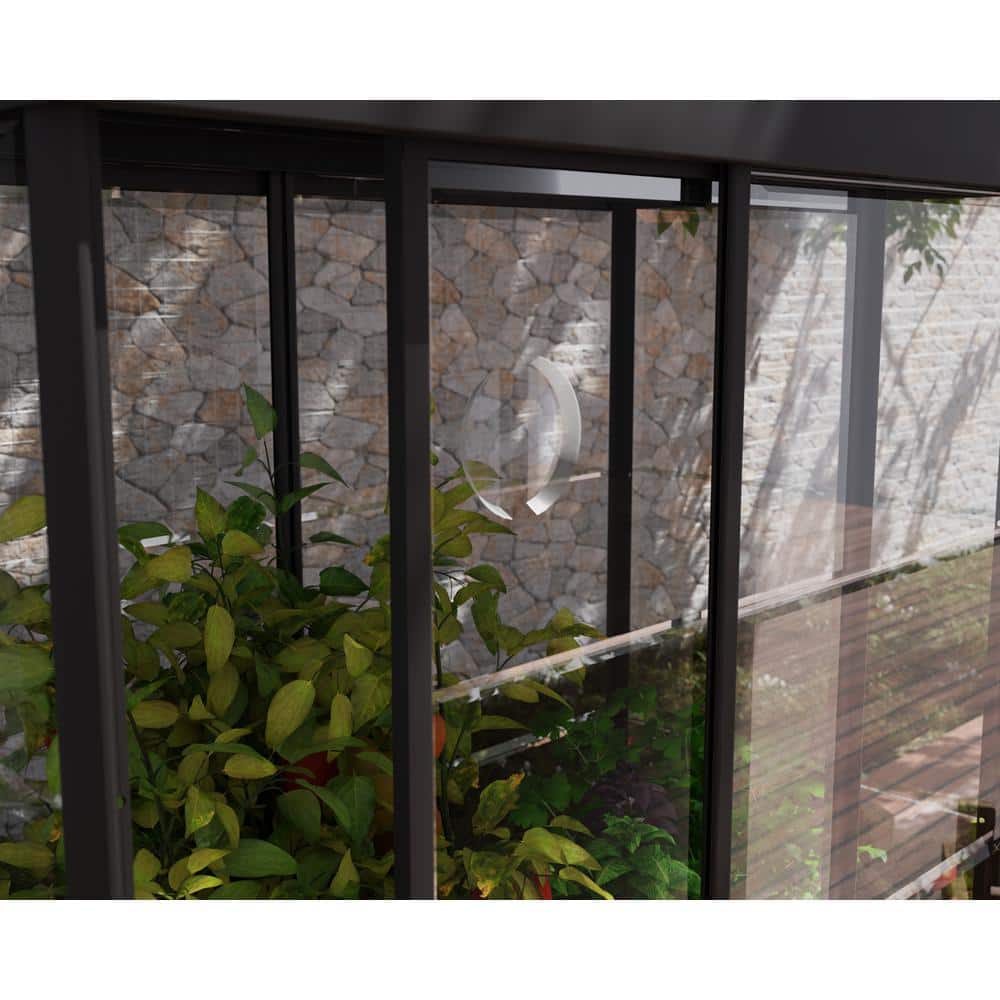 Palram Black Polycarbonate and Aluminum Mini Greenhouse