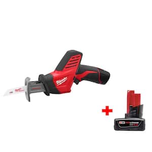 M12 12V Lithium-Ion Cordless HACKZALL Reciprocating Saw Kit with 6.0Ah Battery