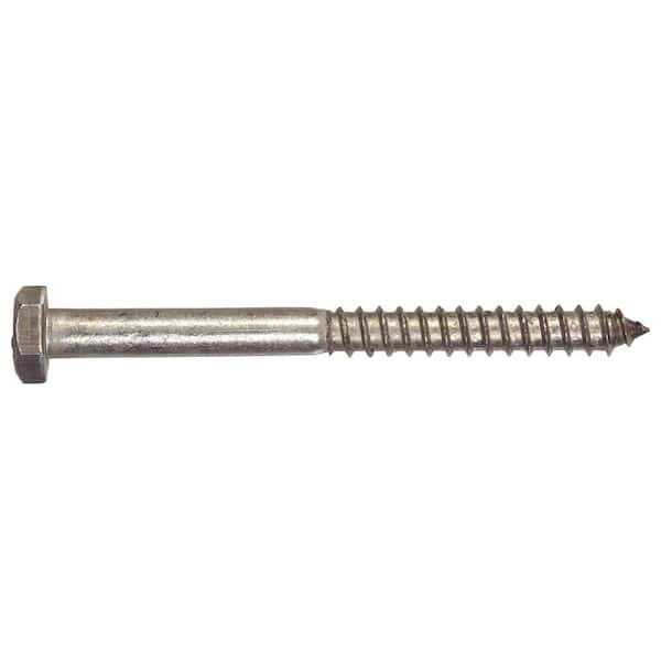 The Hillman Group 1/2 in. x 1-1/2 in. External Hex Hex-Head Lag Screws (8-Pack)