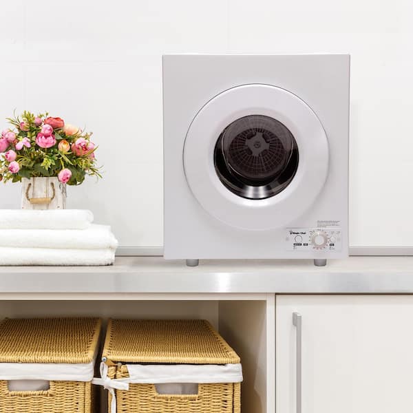 2.6 cu. ft. White Compact Electric Dryer