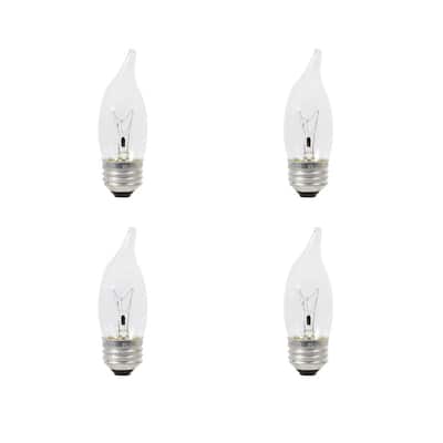 40-Watt B10 Double Life Incandescent Light Bulb in 2700K Soft White Color Temperature (4-Pack)