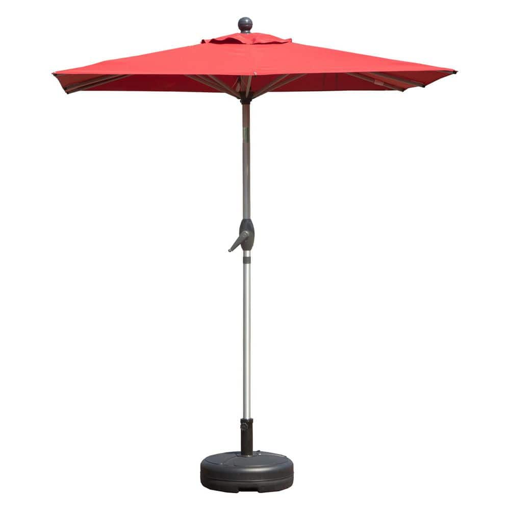 4/6 ft. Aluminium Market Patio Umbrella in Brick red with Crank Lift and Tilt Function(Base not included) price history on PriceWatchPro