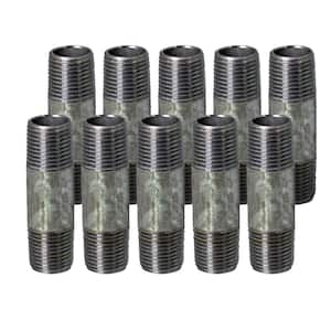 3/4 in. x 4-1/2 in. Galvanized Steel Nipple Pipe (10-Pack)