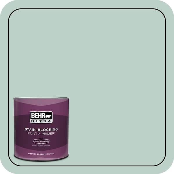 BEHR ULTRA 1 qt. #S420-2 Moon Glass Extra Durable Eggshell Enamel Interior Paint & Primer