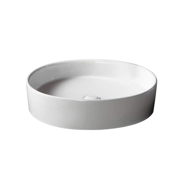 Barclay Products Teslin Vessel Sink in White