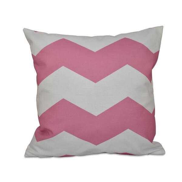 pink geometric pillow