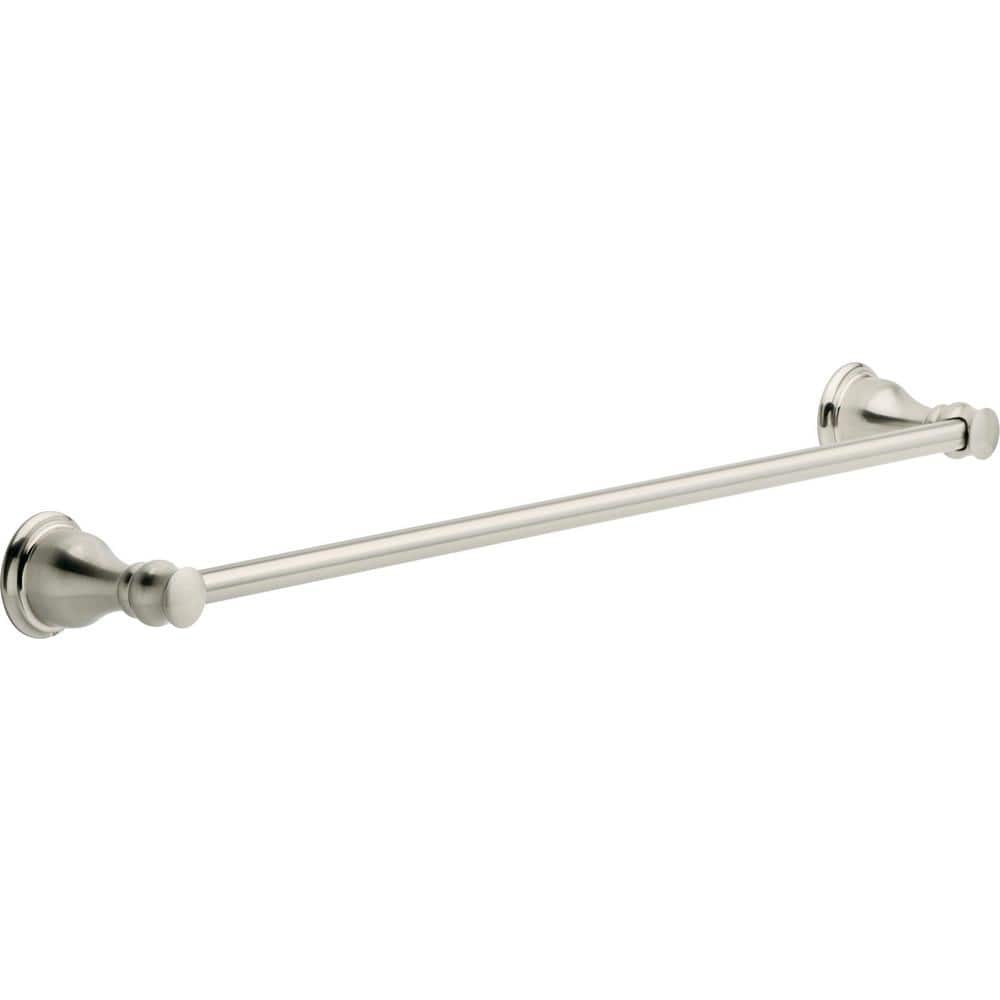 Delta Aubrey 24 in. Wall Mount Towel Bar Bath Hardware Accessory in Brushed Nickel, Satin Nickel