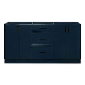 Kelly 66 in. W x 21.5 in. D x 34.5 in. H Bath Vanity Cabinet without Top in Midnight Blue