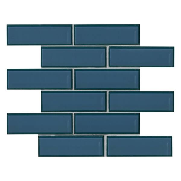 MSI Ice Bevel Subway 11.73 in. x 11.73 in. x 8 mm Glass Blend Mesh-Mounted Mosaic Tile (9.6 sq. ft. /case) MSI Ice Bevel Subway 11.73 in. x 11.73 in. x 8 mm Glass Blend Mesh-Mounted Mosaic Tile (9.6 sq. ft. /case)
