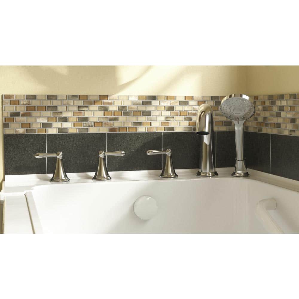 59.5'' x 29.75'' Linen Fiberglass Walk-In Bathtub with Faucet