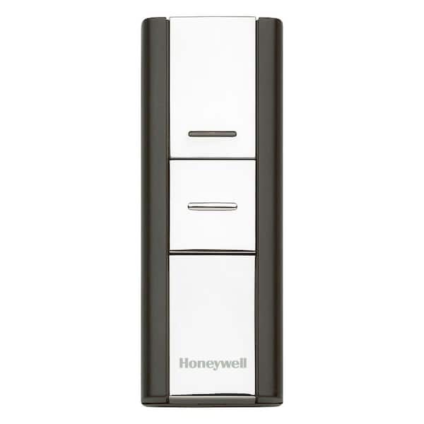 Honeywell Add-on or Replacement Push Button, Silver/Black, Compatible with 300 Series and Decor Door Chimes