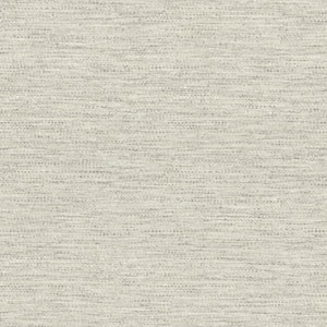 10 in. W x 13 in. L Grey Pewter Wool Texture Wallpaper Sample