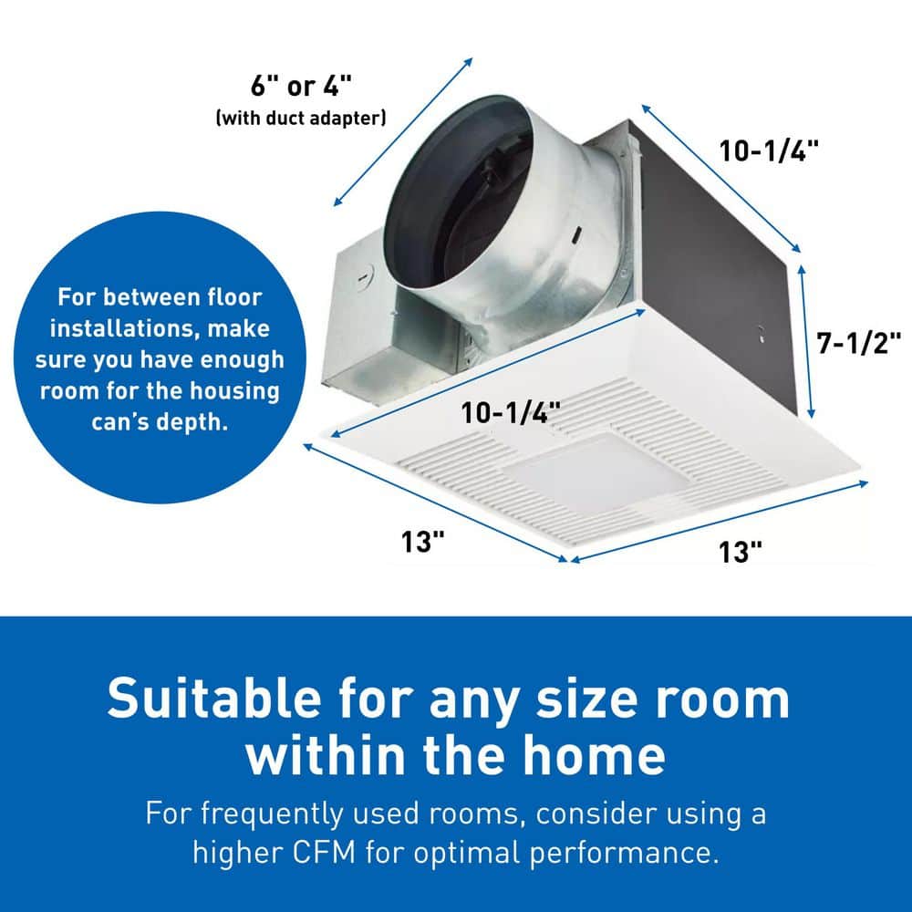 Panasonic WhisperGreen Select White Ceiling Mount Energy Star Fan