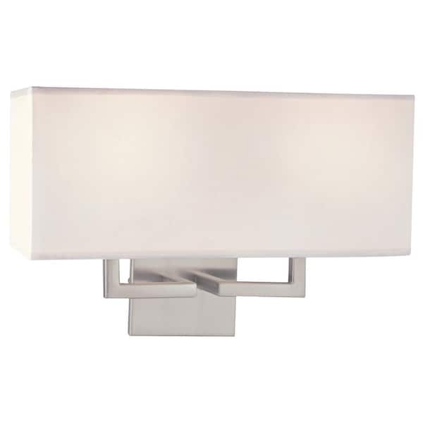 George Kovacs 2-Light Brushed Nickel Wall Sconce