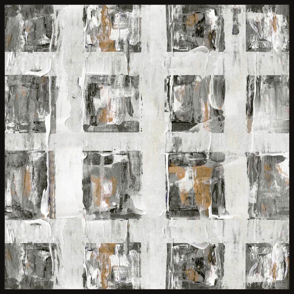 Darkened Windows by Parvez Taj Floater Framed Canvas Abstract Art Print 16 