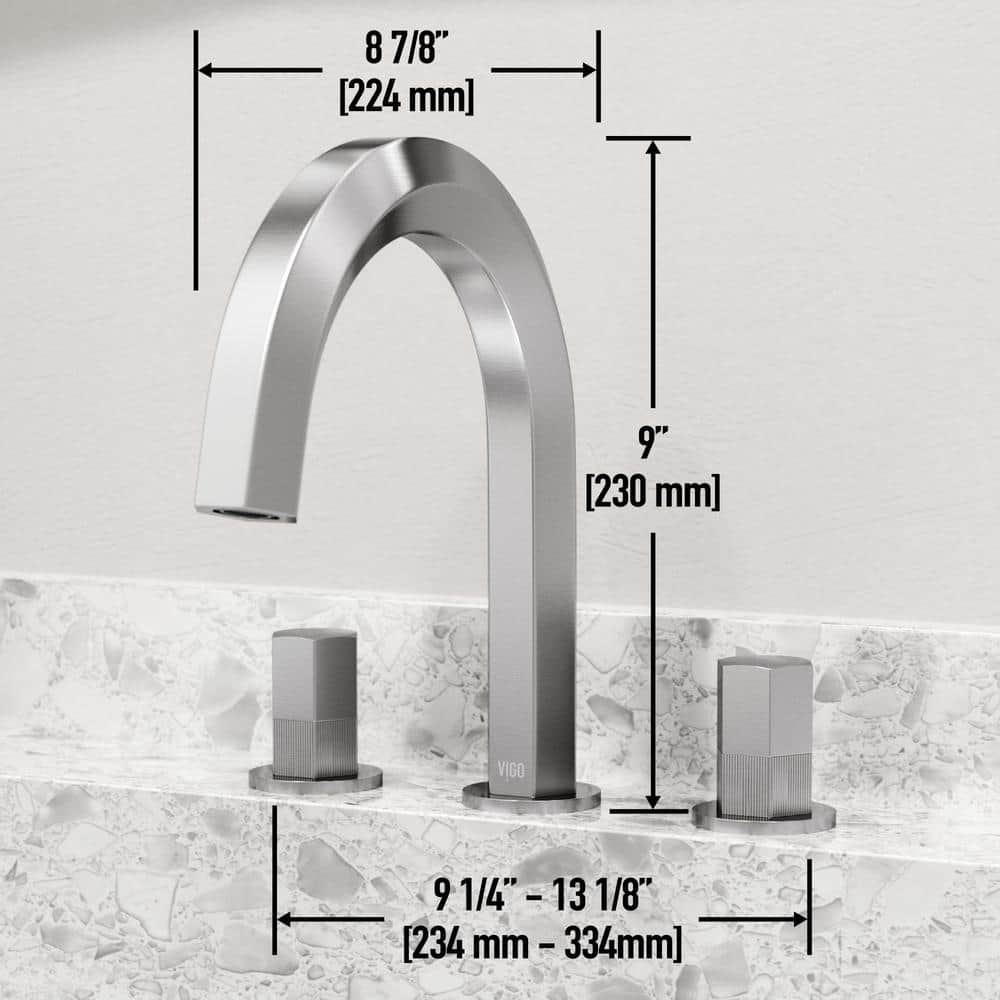 Hart Modern Brushed Nickel 2-Handle Low-Arc Bathroom Faucet