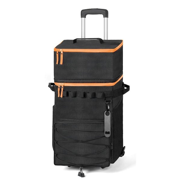 MOEPISY 31.7 qt. 50-Can Rolling Backpack, Double Deck and Dual-Bar