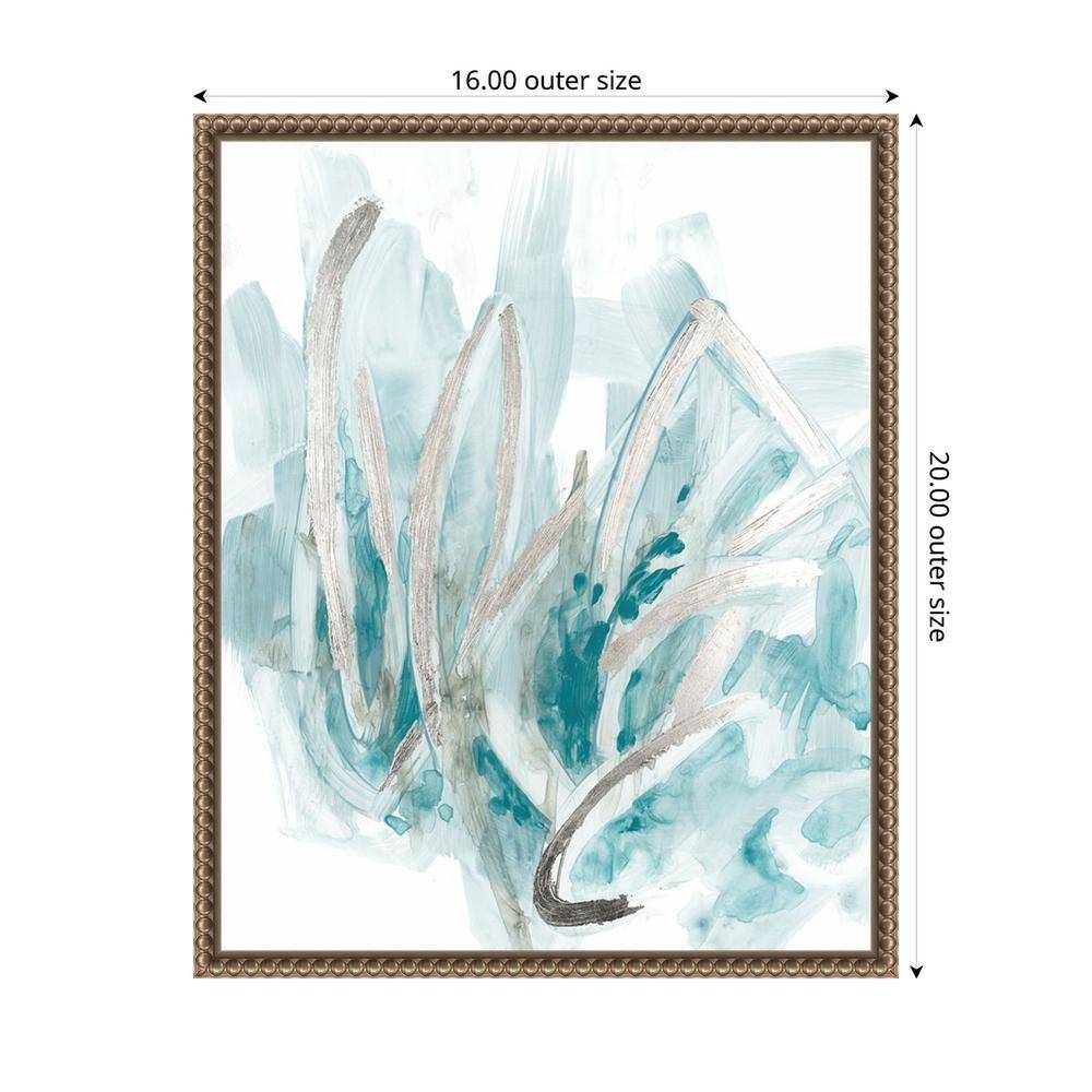 Amanti Art 16"x20" Embellished Aquatic Energy II by June Erica Vess Framed Canvas Wall Art Print